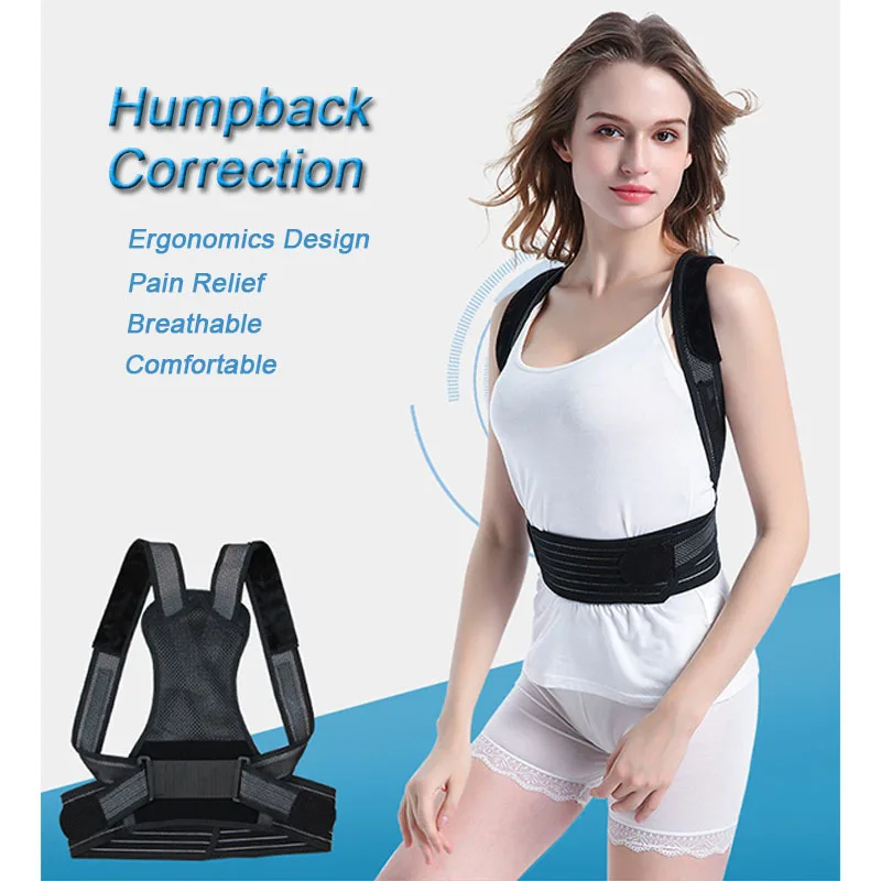 

Clavicle Braces Support For Kyphosis Lumbar Support Belts Top Quality Shoulder Posture Corrector For Women Men And Kids T0083SHE