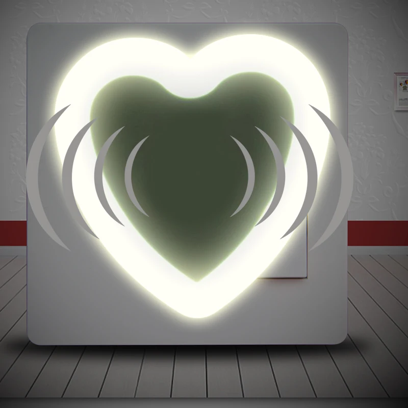 

Litwod Heart model auto home Smart LED Light Induction Sensor Control Bedroom night Light baby Bed Lamp US / EU Plug Lamp