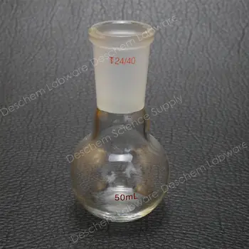 

50ml,24/40,Single Neck,Flat Bottom Glass Flask,One-Neck,Lab Boliling Bottle
