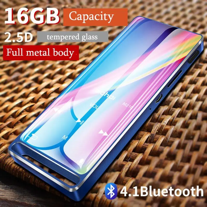 

Mahdi M210 16G Bluetooth MP3 Player Portable 1.8 Inch Music HiFi Player Recording Video E-book Lossless Audio Digital Player