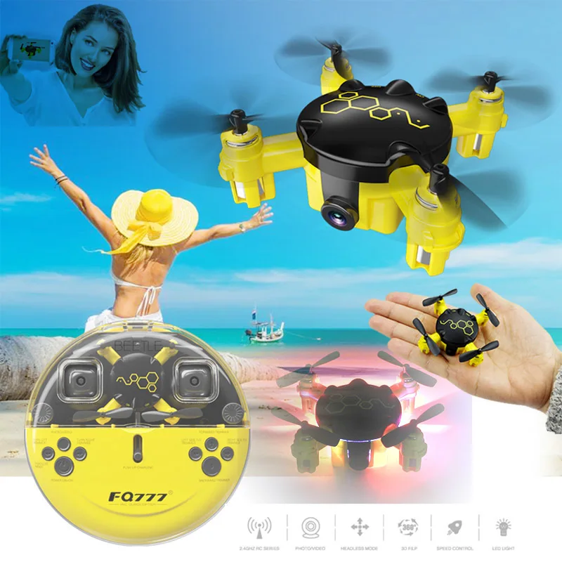 FQ777 FQ04 2.4GHz 4CH 6 Axis Gyro rc Airplane Remote Control
Quadrocopter with Camera RC Quadcopter Selfie Mini Pocket Drone Price
$35.59