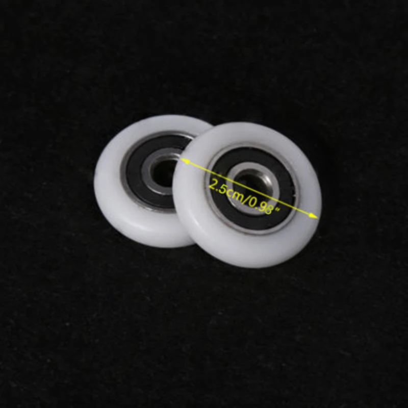 

8pcs Shower Door Castor Enclosures Upper Lower Rollers Runners Wheels 23mm Parts