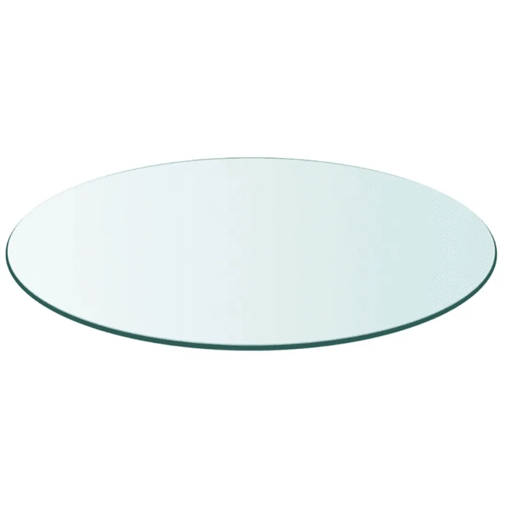 VidaXL Durable Table Top Transparent Tempered Glass Round 700 Mm/ 800 Mm Cafe Table Top Dining / Coffee / Garden Table Top VidaXL Durable Table Top Transparent Tempered Glass Round 700 Mm/ 800 Mm Cafe Table Top Dining / Coffee / Garden Table Top