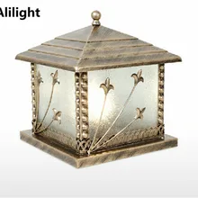 Современный деревенский открытый светильник ing водонепроницаемый Колонный головной светильник дорожка Lawm садовые столбы лампы ландшафтный светильник ing Ретро светильники для дома