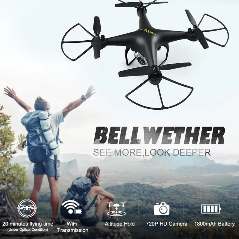 

JJRC H68 RC Quadcopter WiFi APP Control Headless Mode Drone with 2MP Camera RC Drone Helicopter Toys