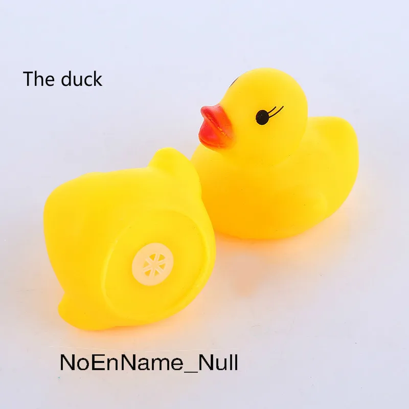 

new 40Pcs/lot Keeping out the glue play duck baby kids shower bath swimming duck a pinch will sound puzzle duck