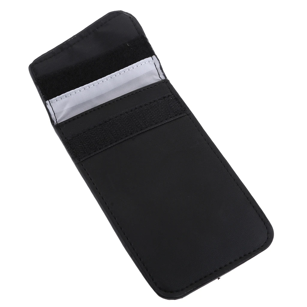 

GPS Rfid Key Fob Protector Bag, Car Key Phone Fob Pouch Fob Blocker Protector Signal Blocking Bag Pocket Black