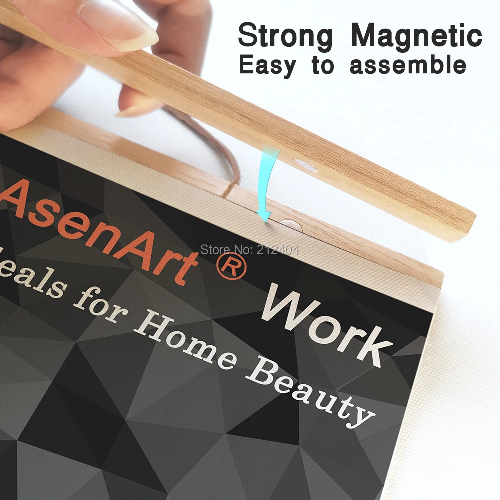 DIY Magnetic Wooden Photo Frame Hanger Wall Home Room Decor Canvas Poster Picture Teak Frame Art Wood Hanger photo frame,wood canvas frame,wood photo frame,wood frame,wood picture frame,art frames