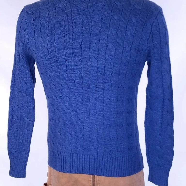 blue knit sweater mens
