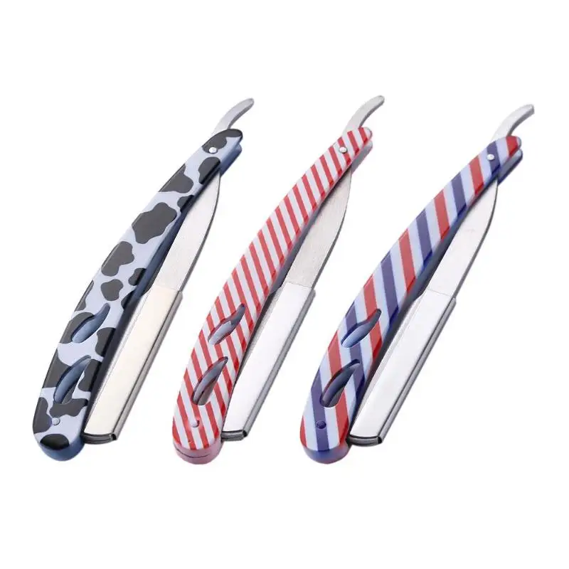 

Stainless Steel Folding Handle Razor Blades Holder Barber Hair Shaving Tool