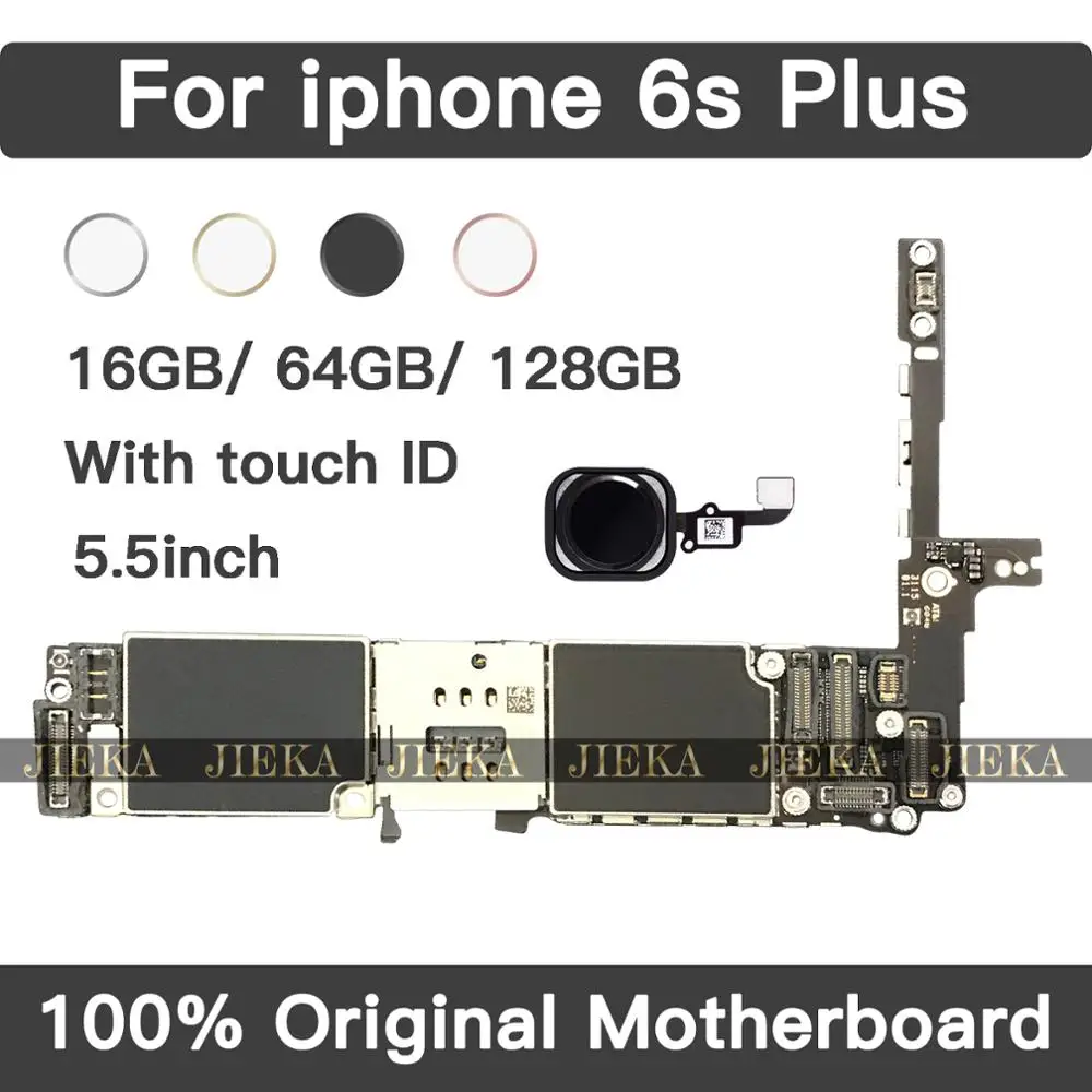 Для iPhone 6SP 6s Plus материнская плата 16GB 64GB 128GB Оригинал 100% разблокировка с чипами IOS