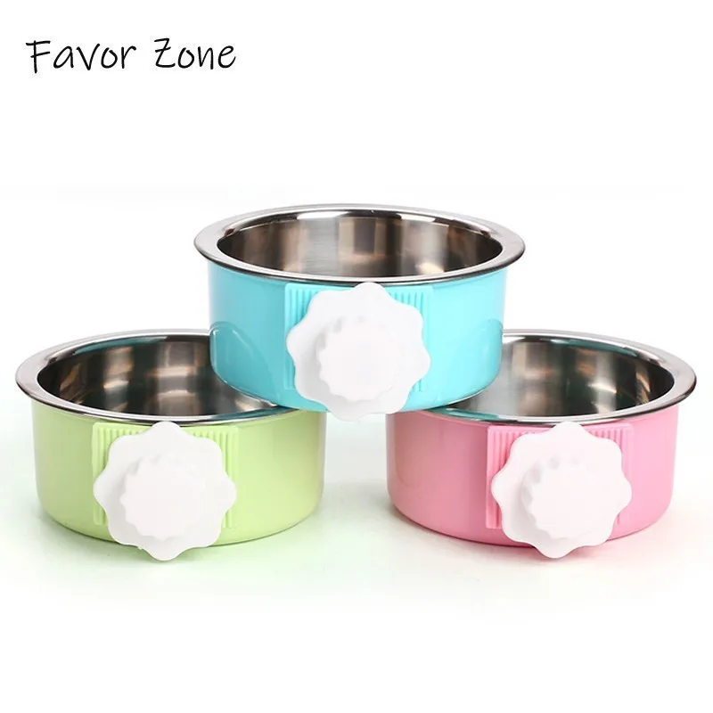 

Suspension Stainless Steel Dog Bowls Puppy Travel Portable Pet Dog Cat Bowls For Feeder Universal Small Medium Dogs Pets Product
