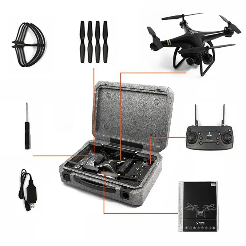 RCtown GW83 gps 5G wifi 1080P Дрон Профессиональный gps Дроны с камерой HD RC wifi FPV в режиме реального времени Квадрокоптер