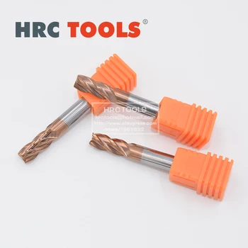 

H18-d4x16Hx4Dx75L Four Blade Tungsten Carbide Nano Coated CNC Router Cutter Flat End Milling