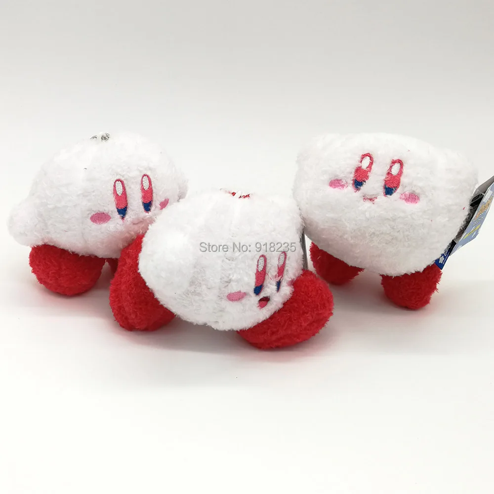 20/лот 3 вида стилей белый Kirby 4 &quotбрелок плюшевая кукла куклы животных подвески