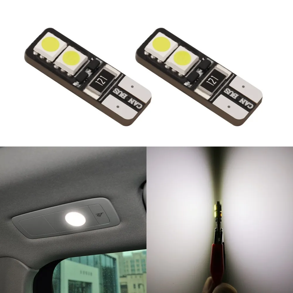 

1 Piece LED T10 168 194 W5W Wedge 4smd 5050 Light Bulbs 12V Parking Bulb Automobiles Wedge Lamp Car Dome Reading Light