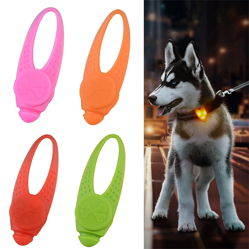 

Fashion 1PCS Safety Silicone Waterproof Dog Light Pendant 8x2.5cm Flashing Glow Pet Supplies