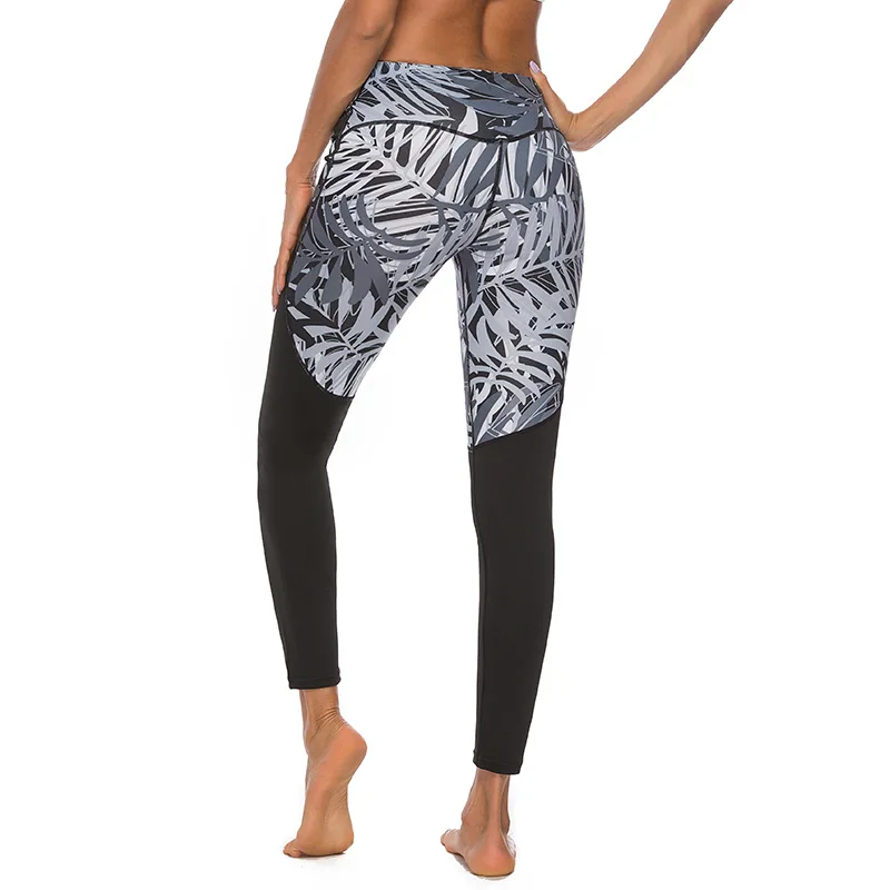 

2019 New Active Women High Waist Leggings Yoga Gym Sport Rainforest Printing Hip Up Fitness Mujer Running Workout Yoga Full Pant