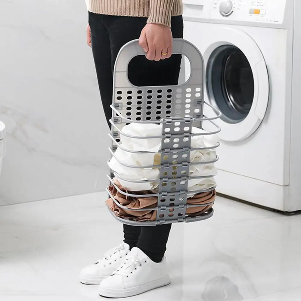 غسل الملابس سلة الغسيل طوي شنقا شبكة سلة التخزين ل القذرة الملابس الحمام التخزين المنظم غسل الملابس سلة الغسيل طوي شنقا شبكة سلة التخزين ل القذرة الملابس الحمام التخزين المنظم