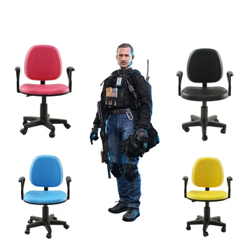 

MODIKER Swivel Chair Model Toy Computer Desk Chair Chair with Armrest for 1:6 12" Soldier Action Toy Figures Doll Story Scenes