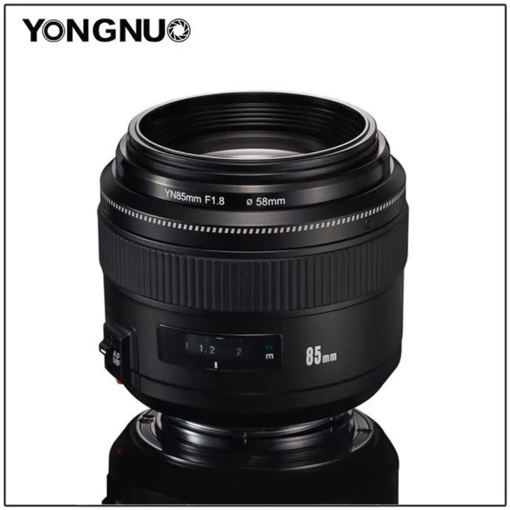 YONGNUO YN85mm F1.8 объектив камеры для Canon EF крепление EOS 85 мм AF/MF Стандартный Средний