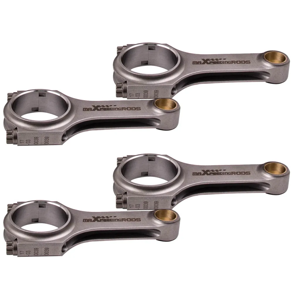 For Ford Escort 1970 1971 Con Rod Conrods ARP 2000 Bolts Racing Connecting Rods 125.17mm Balanced Crankshaft Crank Piston |
