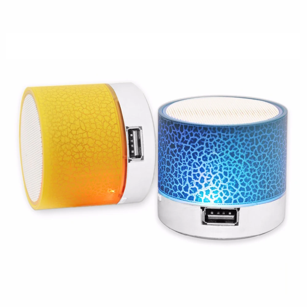 Портативный A9 Bluetooth колонки беспроводной громкоговоритель Crack LED TF сабвуфер mp3
