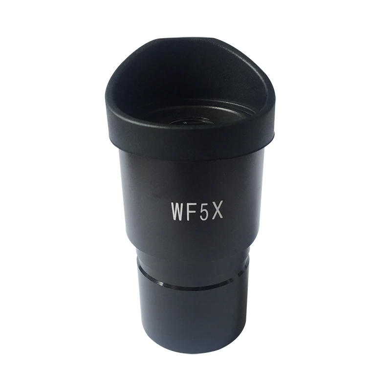Wide Field WF5X Eyepiece for Stereo Microscope with Rubber Eye Cups Mounting Size 30mm or 30.5mm Field of View 20mm Optical Lens