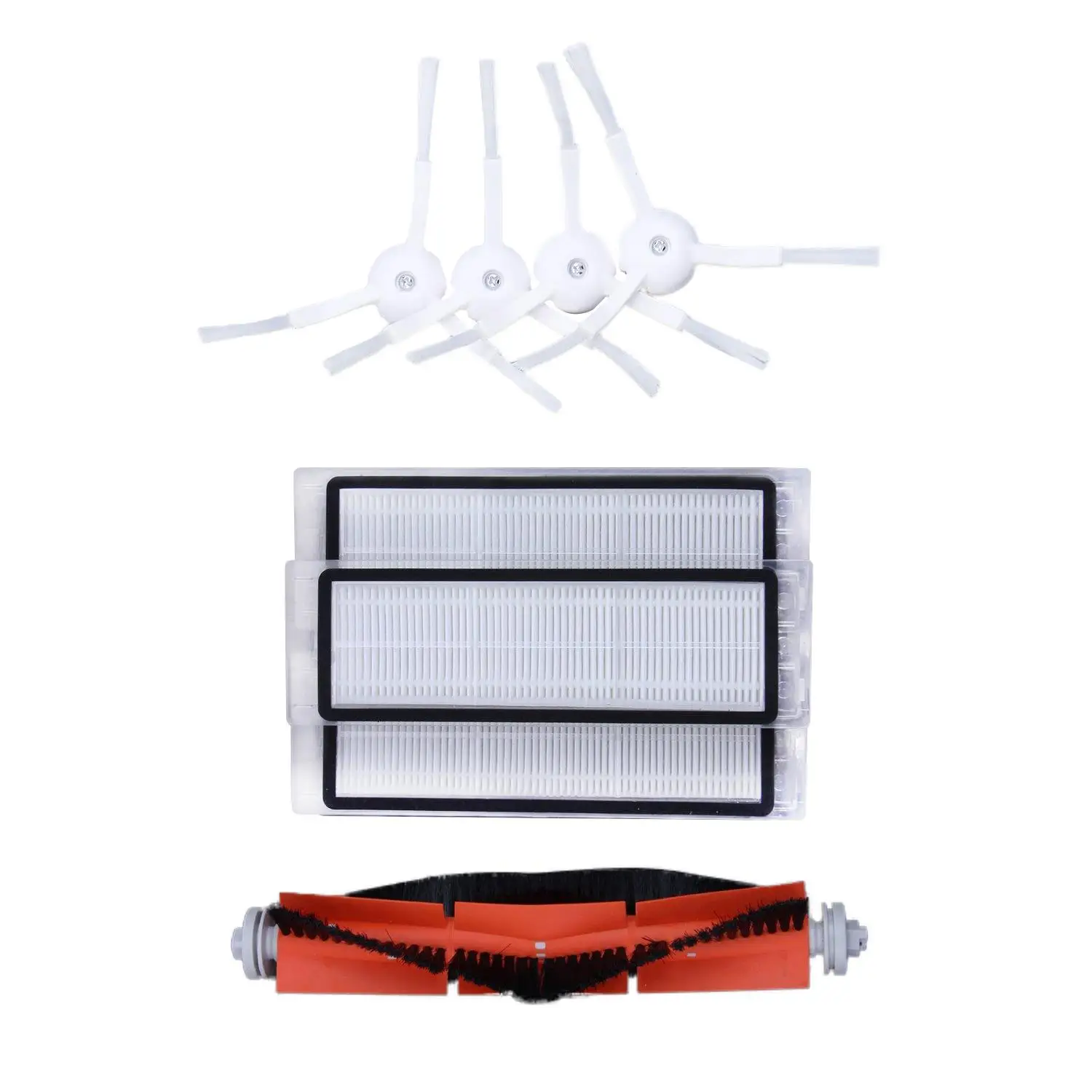 

3Pcs hepa filter+4Pcs side brush+1Pcs main brush set Suitable for Xiaomi Mi Robot Vacuum Cleaner parts accessories