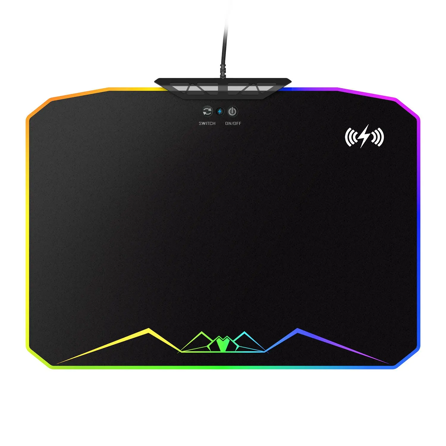 

Plextone Gp300 Wireless Fast Charging Mouse Pad Mat 11 Kinds Of Colorful Rgb Gaming Mouse Pad For Computer
