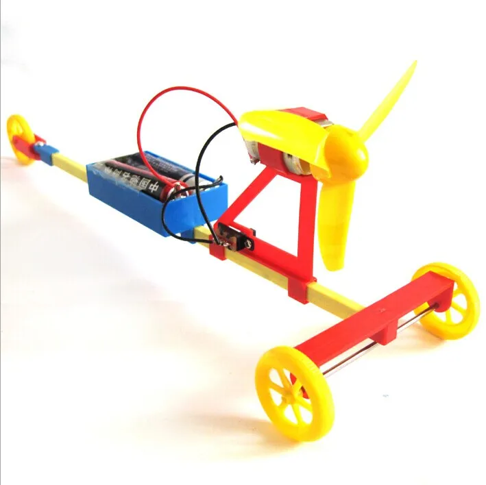 wholesale Fun physics experiment Air driving power racing car DIY materials home school educational kit best gift for kids | Канцтовары