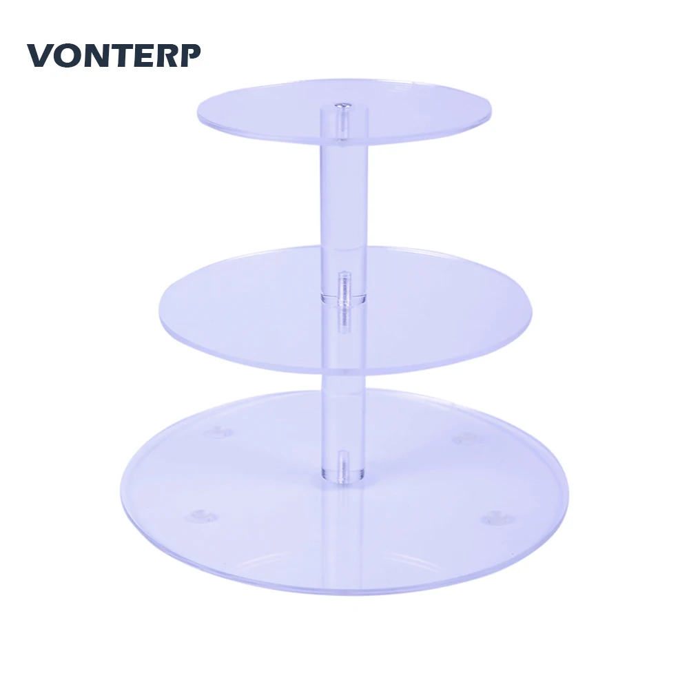 Hmrovoom 1 шт. прозрачный с типом спайки Round 3/4/5/6/7 уровня Акриловые Кекс Дисплей стенд/акриловая подставка для торта