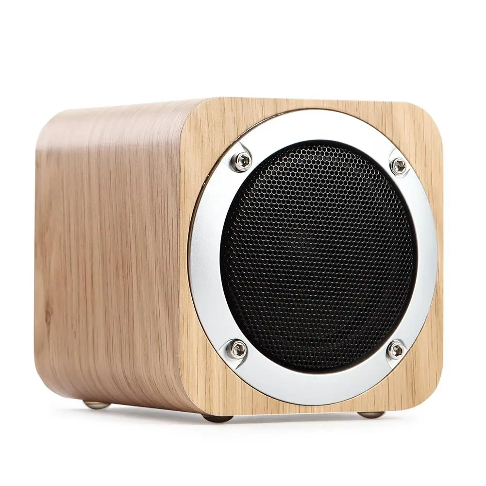 

Wireless Bluetooth Speaker Wooden TF Card High Sound Quality Portable Non-slip Noise Reduction Handsfree Anti-interference