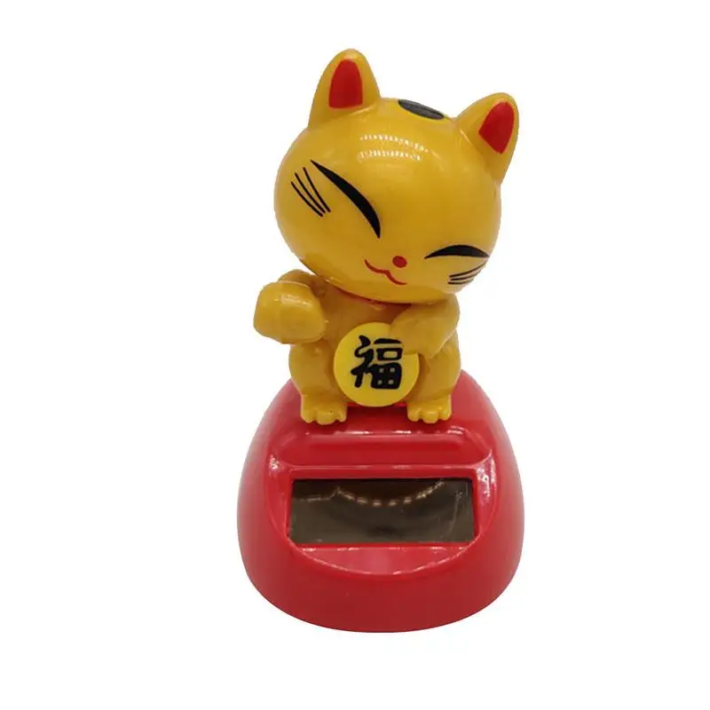 Maneki Neko Zhcmdjj модный Золотой/Белый на солнечных батареях с котом удачи счастливый
