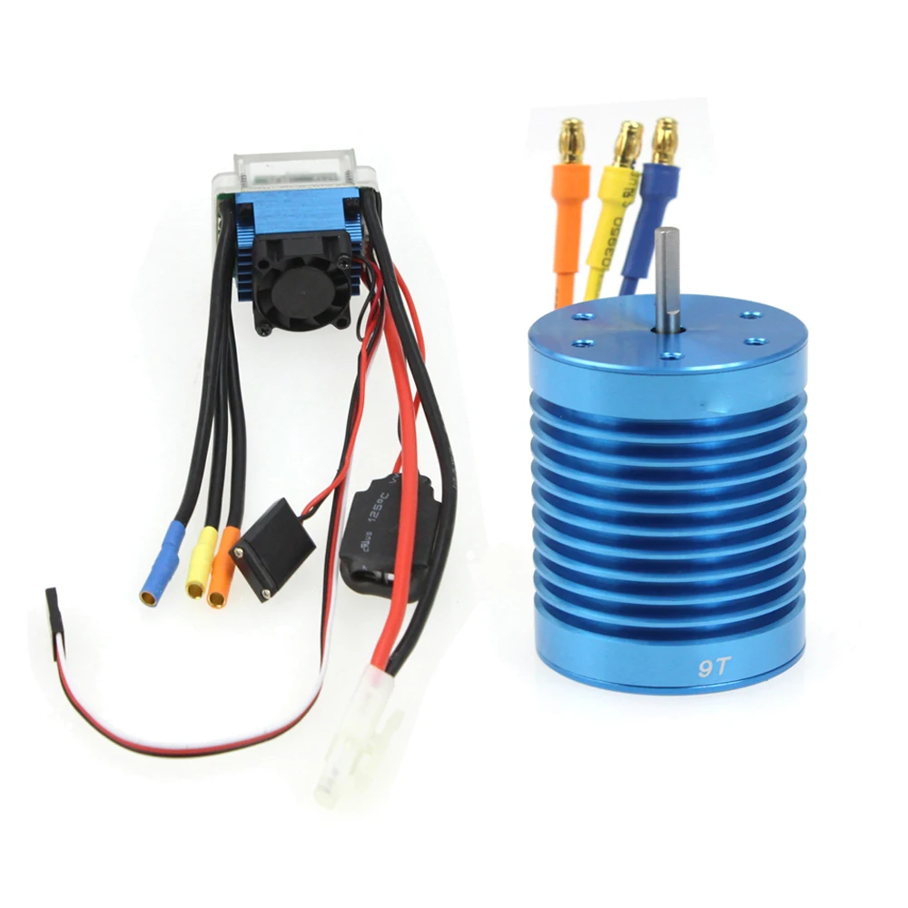 

1/10 1/12 Brushless Combo RC Racing 60A ESC Brushless Speed Controller + 9T/10T/12T 3650 Motor for Car Truck