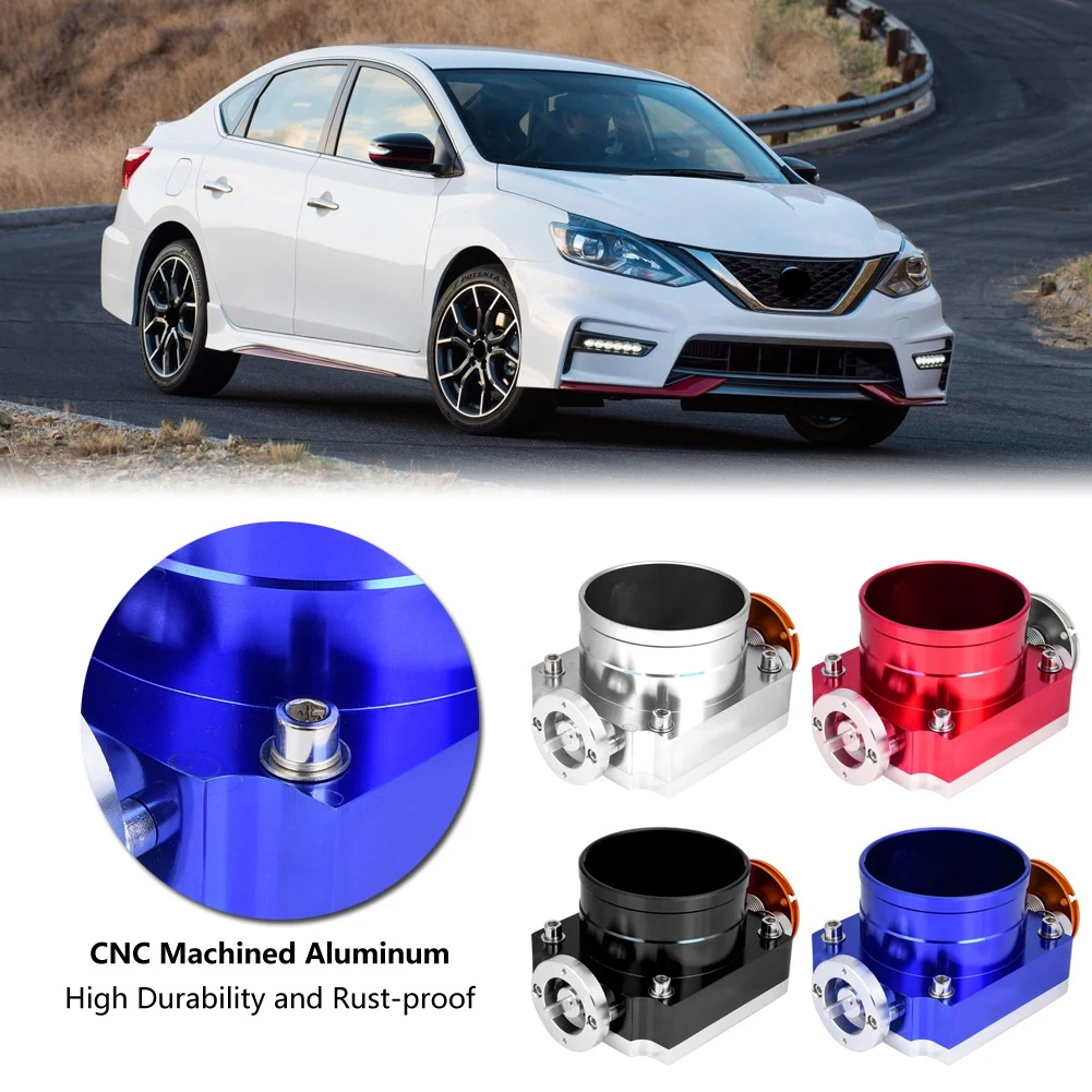 

High Flow Intake Manifold Throttle Body car accessories Air Intake System CNC Aluminum Universal 100mm
