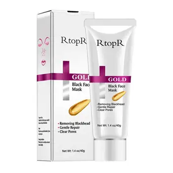 

RtopR New Gold Remove Blackhead Mask Face Pore Peeling Acne Treatment Nose Deep Cleansing Face Whitening Hydrating Care mud