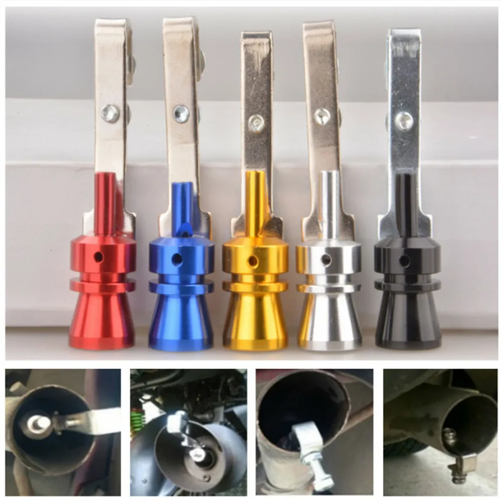 

Universal Car Size M Turbo Sound Whistle Muffler Exhaust Pipe Auto Blow-off Valve Simulator for All Cars Quality Mufflers