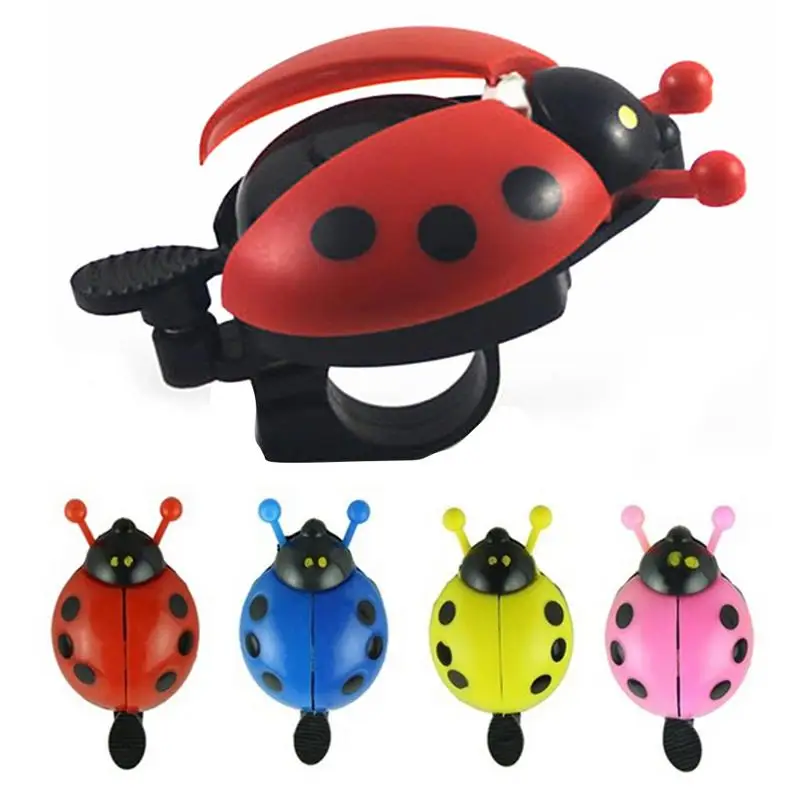 Hot Pink Generic Kid Funny Ladybug Cycling Ride Bike Ring Bell by Generic