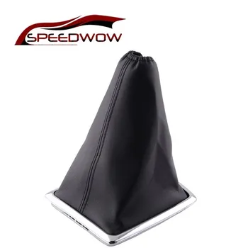 

SPEEDWOW Car Styling Gaitor Boot Cover Shift Knob Shifter Boot Cover PU Leather Dustproof Cover For Ford Focus Before 2009