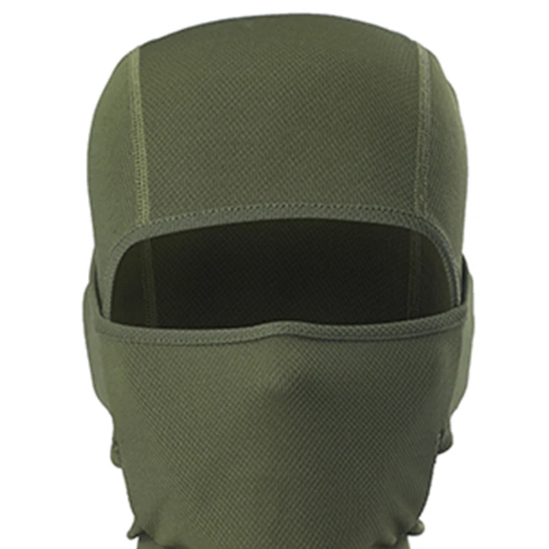 Mayitr 1 قطعة الجيش الأخضر دراجة نارية بالاكلافا التكتيكية كامل الوجه قناع خوذة في الهواء الطلق الرياضة التزلج على الجليد الرقبة حماية