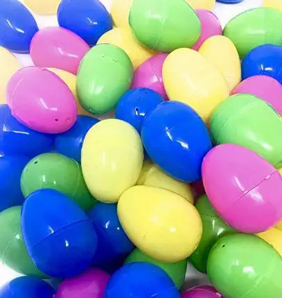 

RCtown Mixed Color Plastic Easter Egg Kids Painting DIY Craft Gags Practical Jokes Educational Children Toys Empty Box