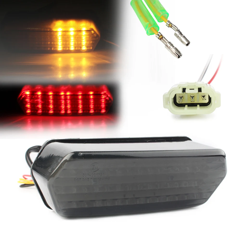 

E-Mark Integrated LED Rear Tail Light Turn Signal for Honda Grom125 / MSX 125 2014 2015 Smoke, Spare Part Accessory
