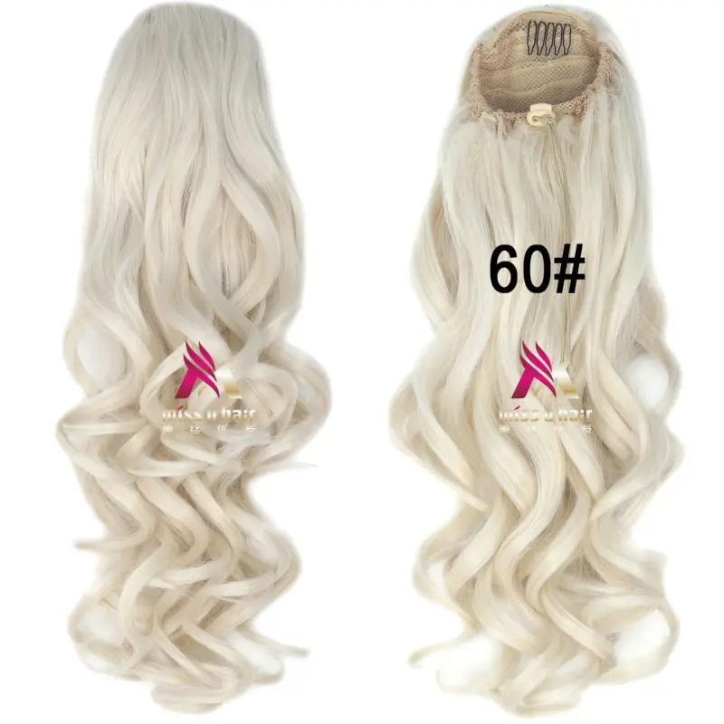 Miss U Hair 2" 50 см 150 г женские длинные кудрявые хвосты на заколке на волосах аксессуары для Хэллоуина