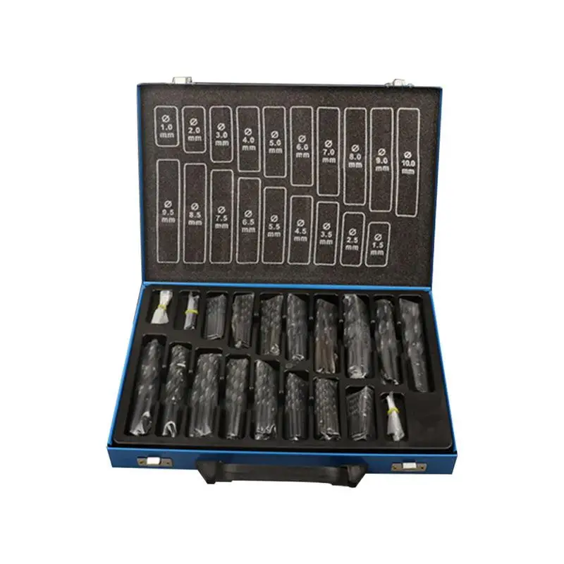 

170PCS/Set High Speed Steel Electric Drill Bit Round Handle Twist Drill Easy Out Bolt Stud Stripped Screw Remover Tool