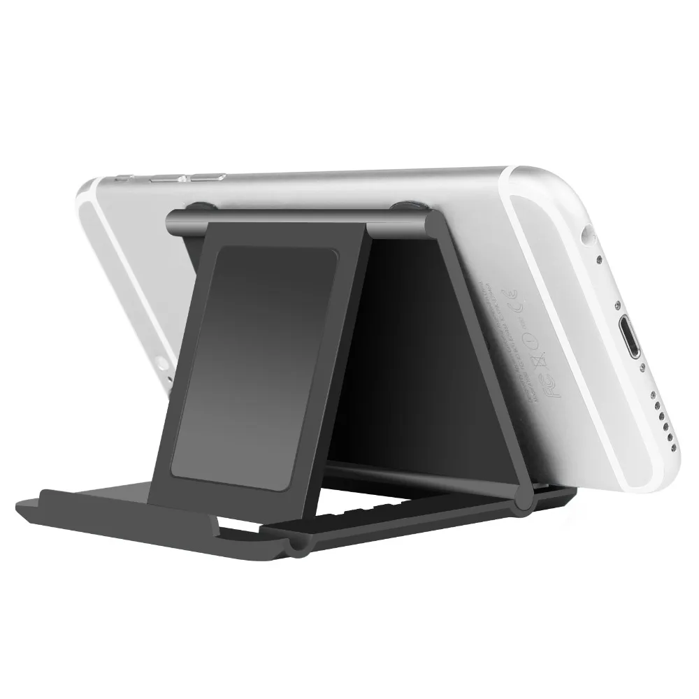 

Powstro Foldable Desk Holder Stand Portable Mini Phone Bracket Holder Angle Adjustable Universal for iPhone 8 X 7 Samsung S9 S8
