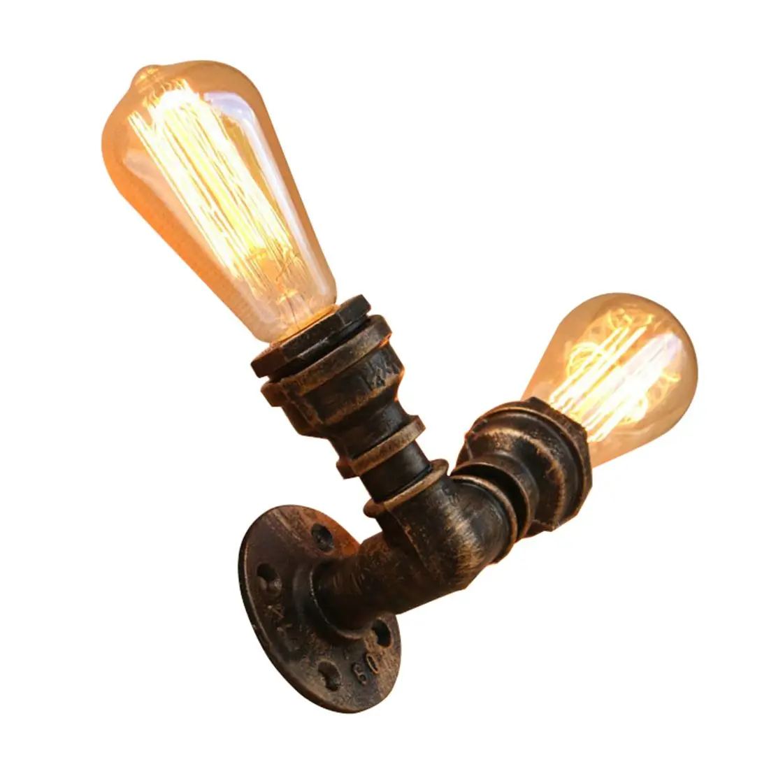 Small Wall Lamp Antique Iron Pipe Loft Light Bar BG803-2 Retro Industrial Simple 110V-240V European and American Cafe Decoration Small Wall Lamp Antique Iron Pipe Loft Light Bar BG803-2 Retro Industrial Simple 110V-240V European and American Cafe Decoration
