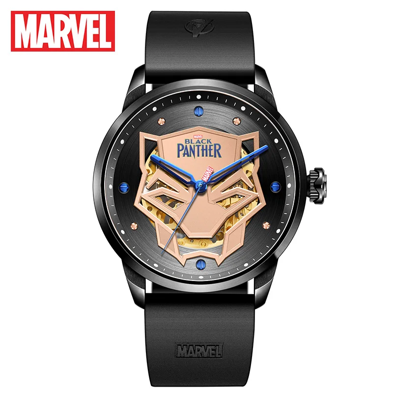 

Disney Men's Watch Marvel Super Hero Black Panther Automatic Self-Wind Men's Watch 50 Meters Water Resistant Men's Watch
