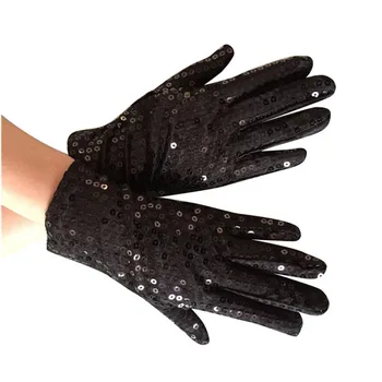 

Women Sparkle Sequin Wrist Gloves Party Dance Audlt Costume