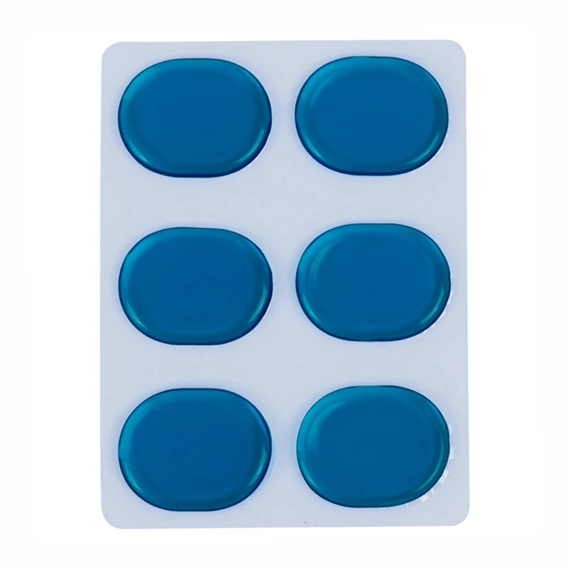 

ABGZ-6pcs/set Snare Drum Mute Pad Drum Damper Gel Pads Snare Tom Drum Muffler Mute Transparent Percussion Instrument Accessori